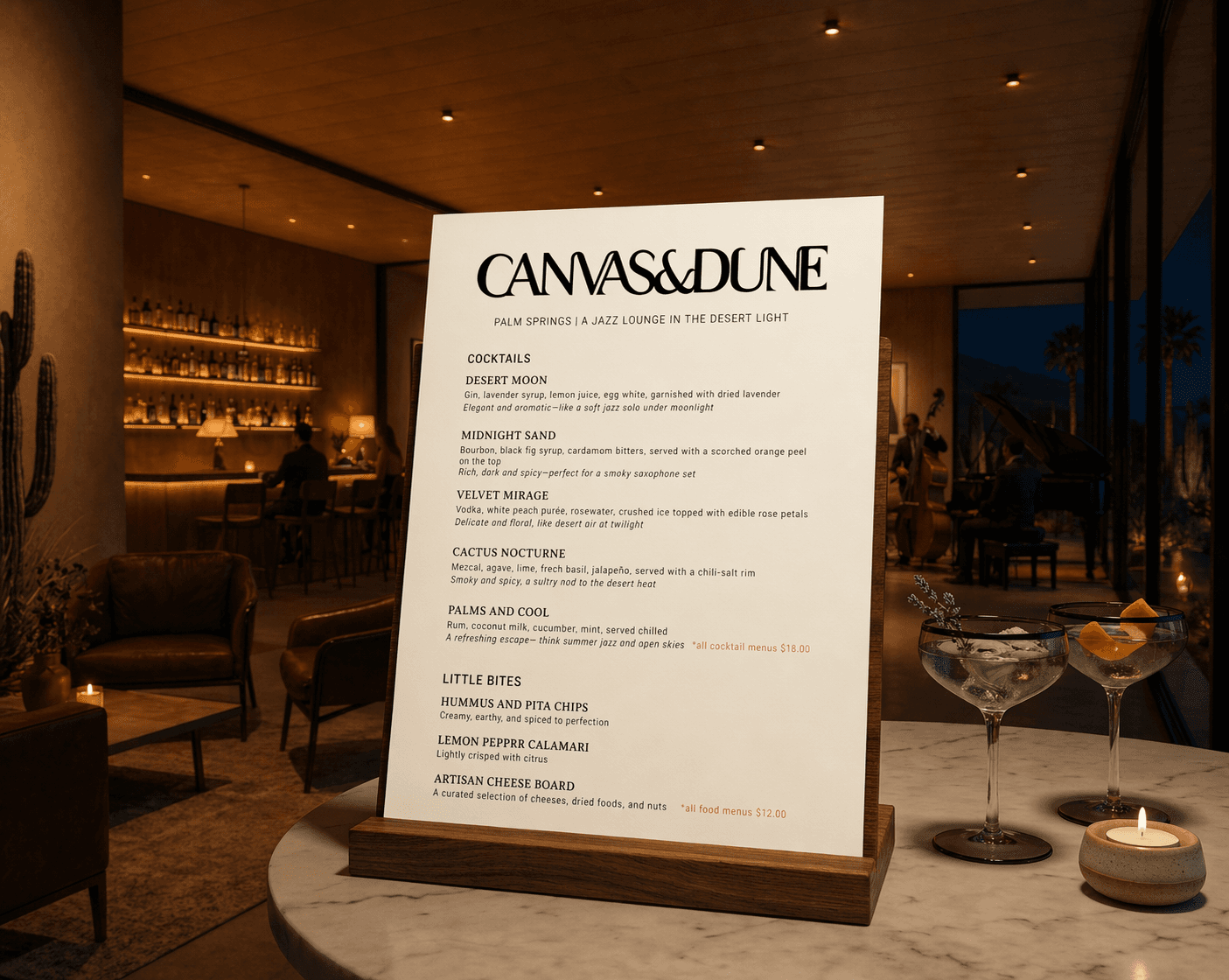 Coffee Menu & Bar Menu 2
